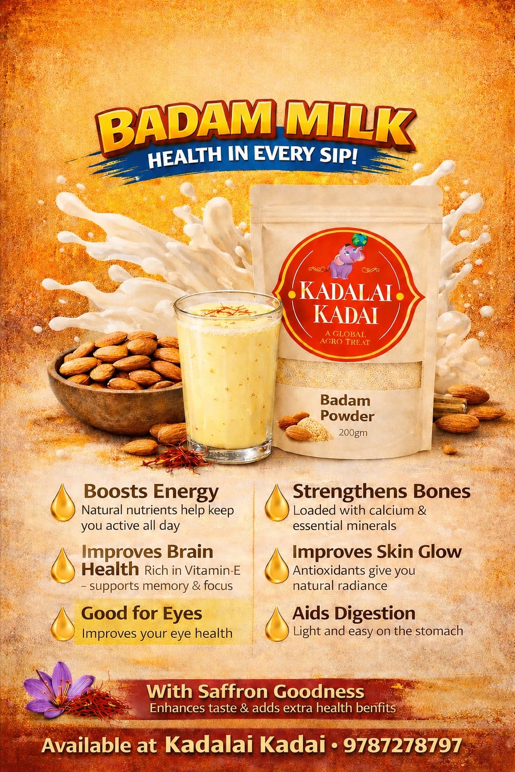 Global Celebrations Badam Powder, 200gm