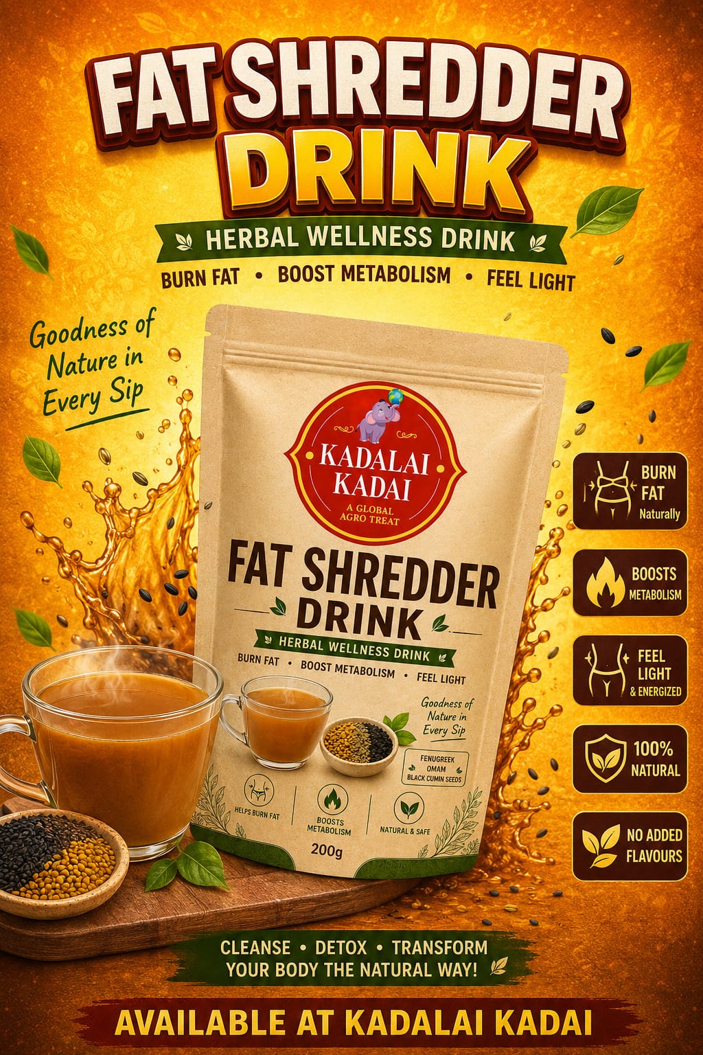 Global Celebrations Fat Shredder Drink, 200g