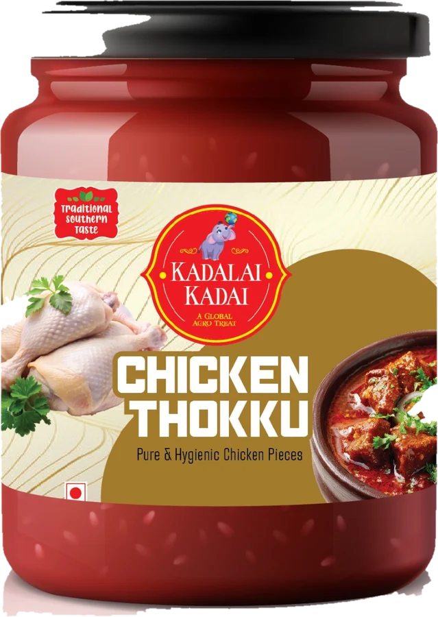 Kadalai Kadai Chicken Thokku jar